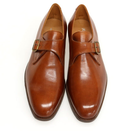 【中古】ラルフローレン RALPH LAUREN Crockett &amp; Jones製 カーフ レザー ドレスシューズ ブラウン【サイズ8】【 状態ランクA 】【 メンズ 】