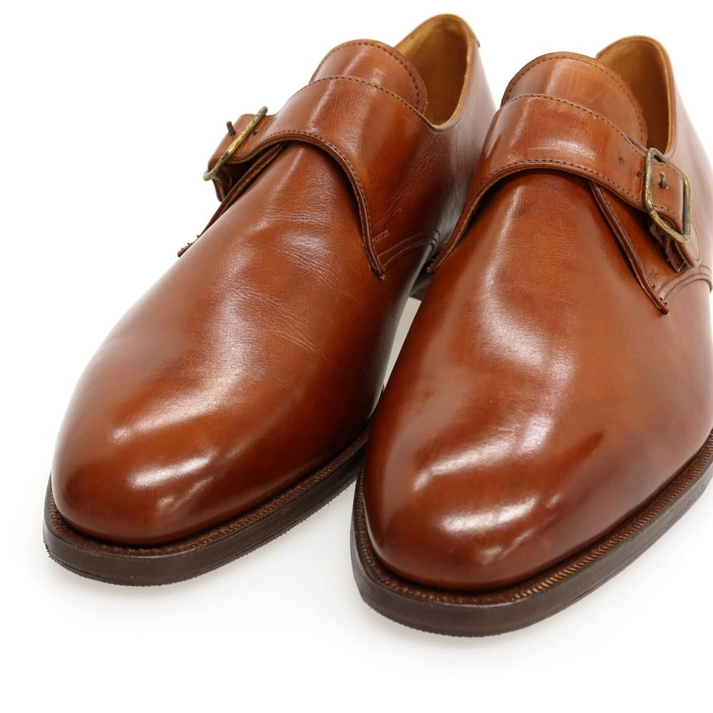 【中古】ラルフローレン RALPH LAUREN Crockett &amp; Jones製 カーフ レザー ドレスシューズ ブラウン【サイズ8】【 状態ランクA 】【 メンズ 】