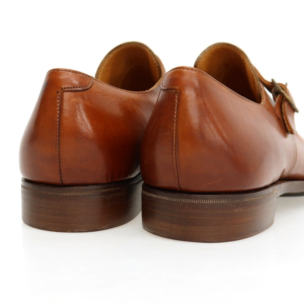 【中古】ラルフローレン RALPH LAUREN Crockett &amp; Jones製 カーフ レザー ドレスシューズ ブラウン【サイズ8】【 状態ランクA 】【 メンズ 】