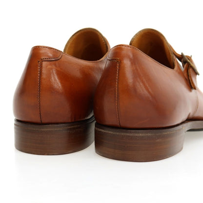 【中古】ラルフローレン RALPH LAUREN Crockett &amp; Jones製 カーフ レザー ドレスシューズ ブラウン【サイズ8】【 状態ランクA 】【 メンズ 】