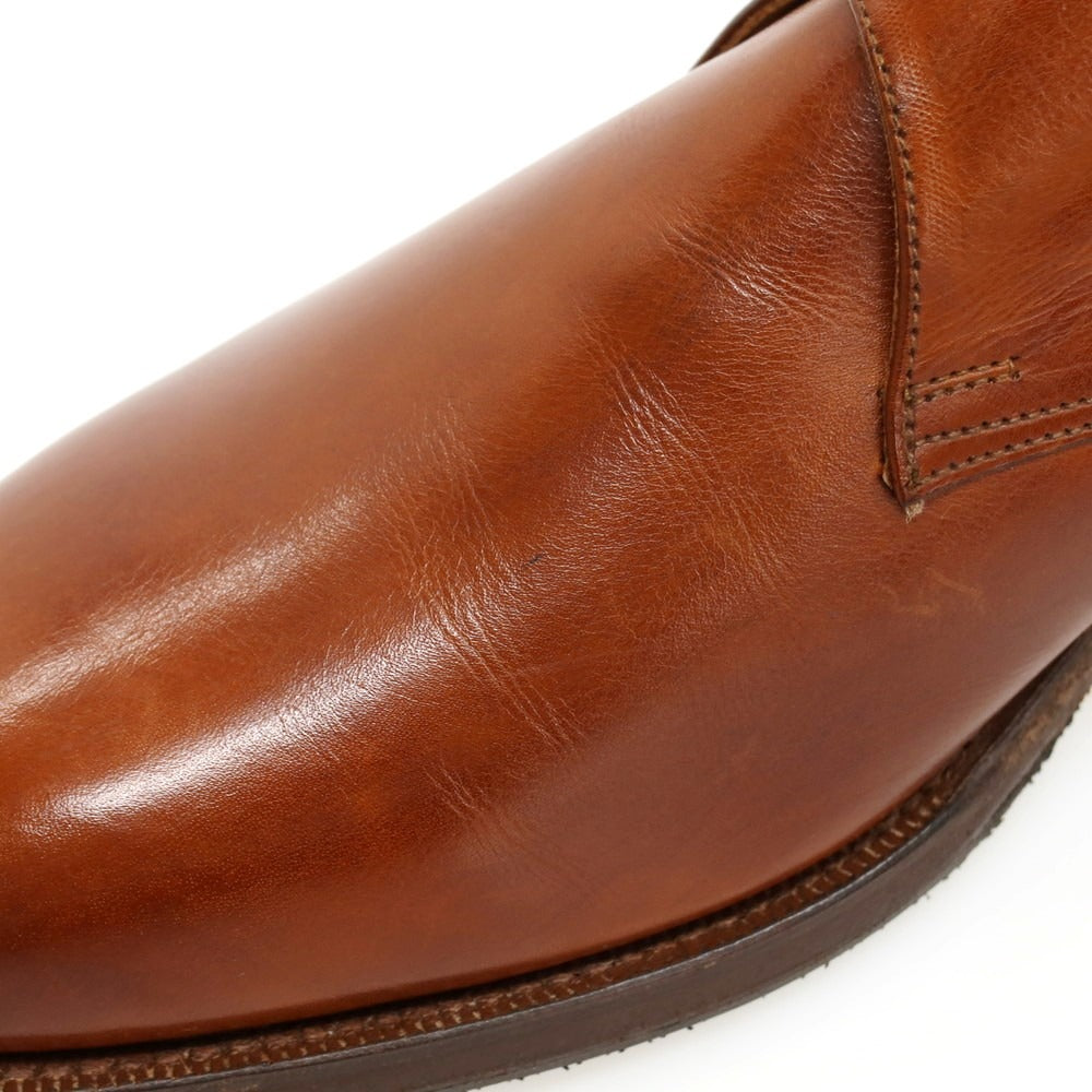 【中古】ラルフローレン RALPH LAUREN Crockett &amp; Jones製 カーフ レザー ドレスシューズ ブラウン【サイズ8】【 状態ランクA 】【 メンズ 】