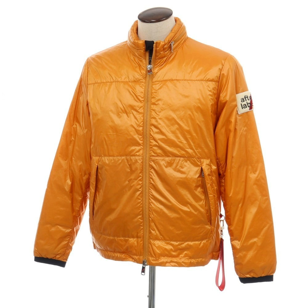 【中古】アフターラベル afterlabel ナイロン スタンドカラー ダウンジャケット オレンジ【サイズL】【 状態ランクB 】【 メンズ 】