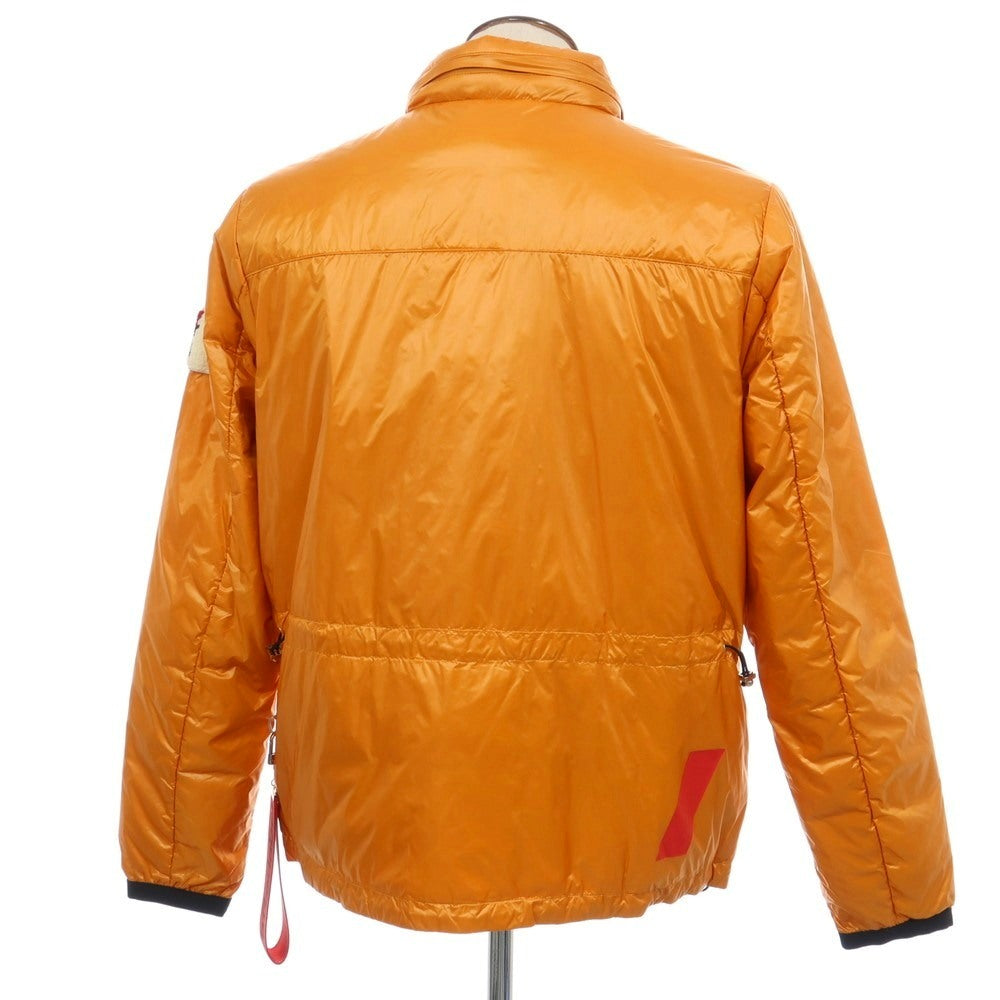 【中古】アフターラベル afterlabel ナイロン スタンドカラー ダウンジャケット オレンジ【サイズL】【 状態ランクB 】【 メンズ 】