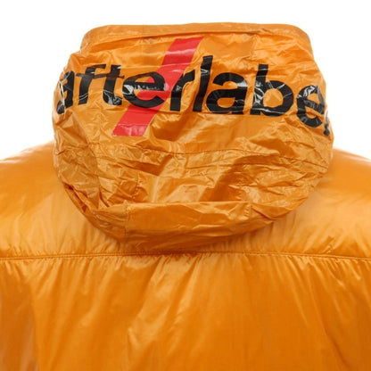【中古】アフターラベル afterlabel ナイロン スタンドカラー ダウンジャケット オレンジ【サイズL】【 状態ランクB 】【 メンズ 】