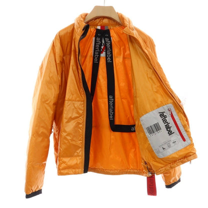 【中古】アフターラベル afterlabel ナイロン スタンドカラー ダウンジャケット オレンジ【サイズL】【 状態ランクB 】【 メンズ 】