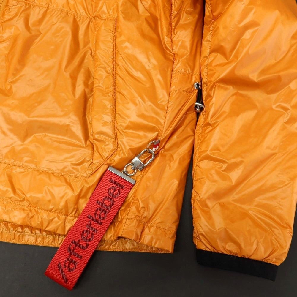 【中古】アフターラベル afterlabel ナイロン スタンドカラー ダウンジャケット オレンジ【サイズL】【 状態ランクB 】【 メンズ 】