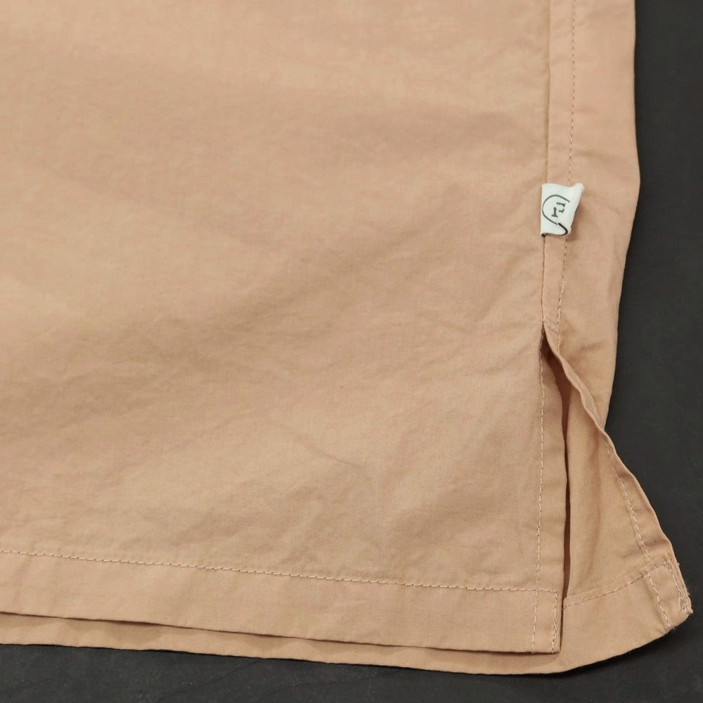 【中古】【未使用】グリーンレーベルリラクシング green label relaxing コットン オープンカラー 半袖シャツ ベージュ【サイズM】【 状態ランクS 】【 メンズ 】