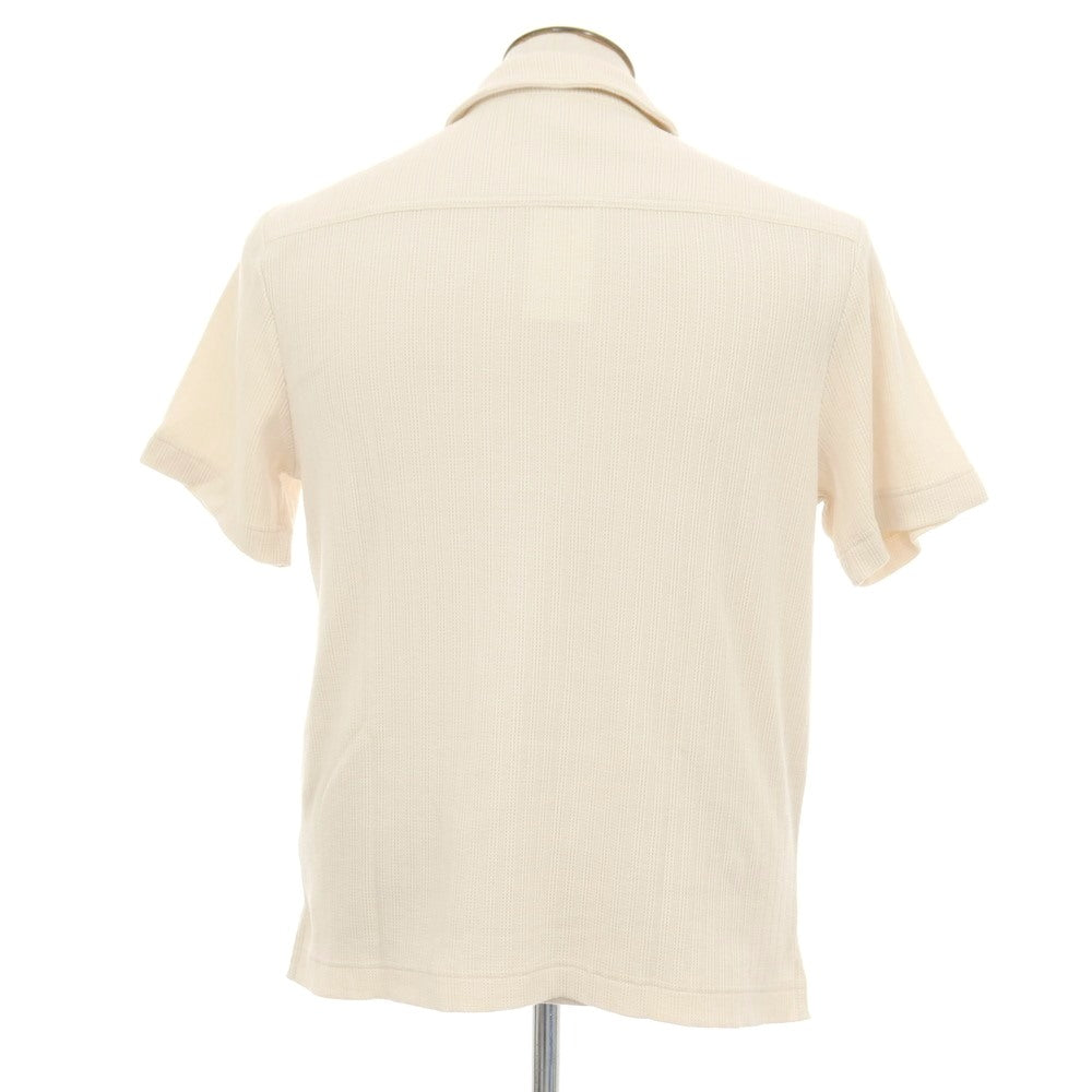 【中古】バナナリパブリック Banana Republic コットンポリエステルポリウレタン 半袖ポロシャツ ベージュ【サイズL】【 状態ランクB 】【 メンズ 】