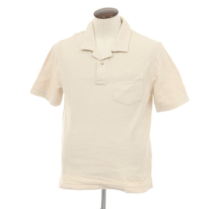 【中古】バナナリパブリック Banana Republic コットン 半袖ポロシャツ ベージュ【サイズL】【 状態ランクB 】【 メンズ 】