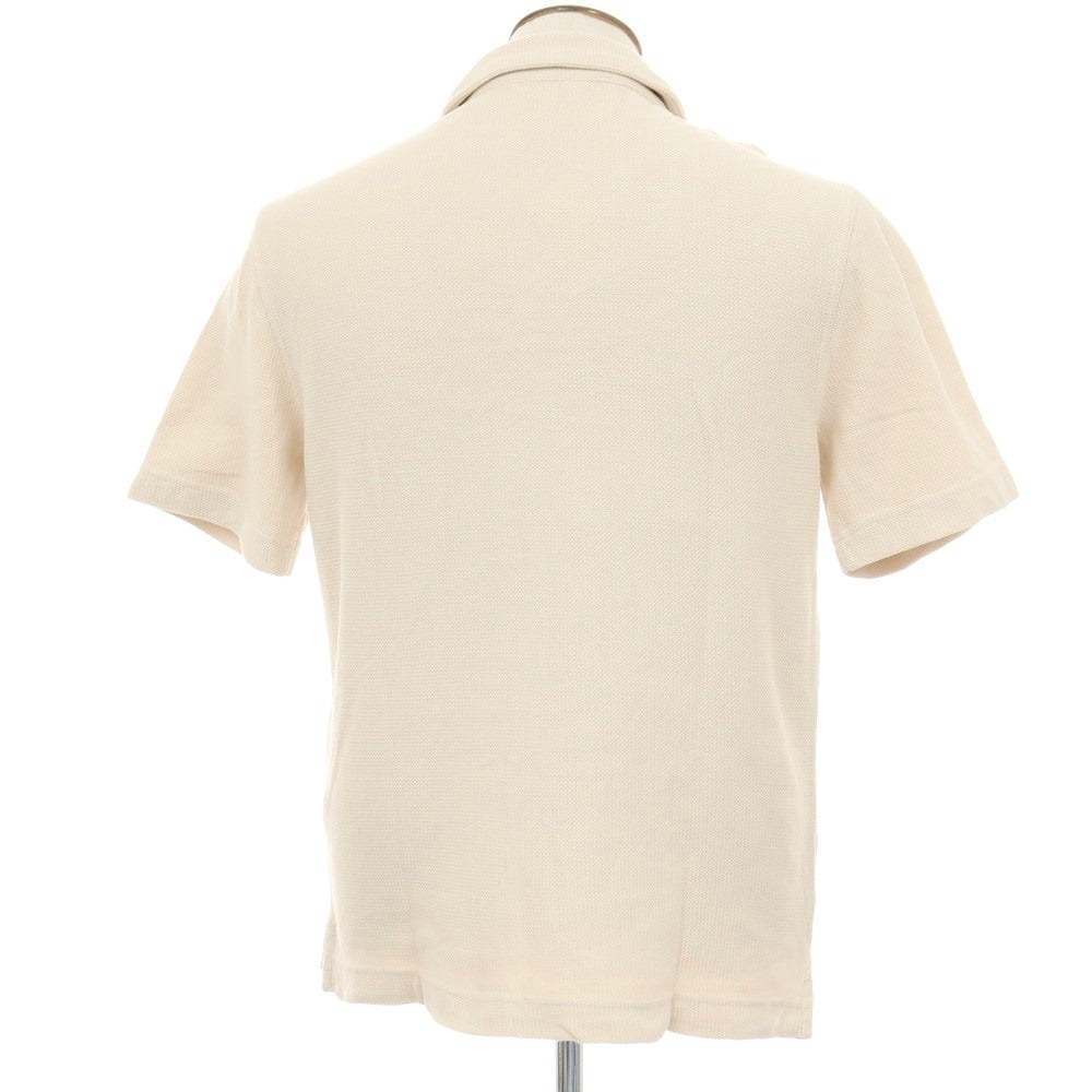 【中古】バナナリパブリック Banana Republic コットン 半袖ポロシャツ ベージュ【サイズL】【 状態ランクB 】【 メンズ 】