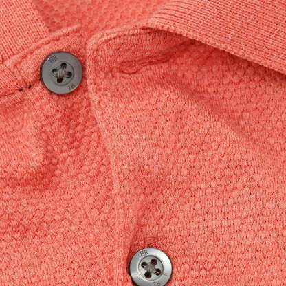 【中古】バナナリパブリック Banana Republic コットン 半袖ポロシャツ コーラルピンク系【サイズL】【 状態ランクB 】【 メンズ 】