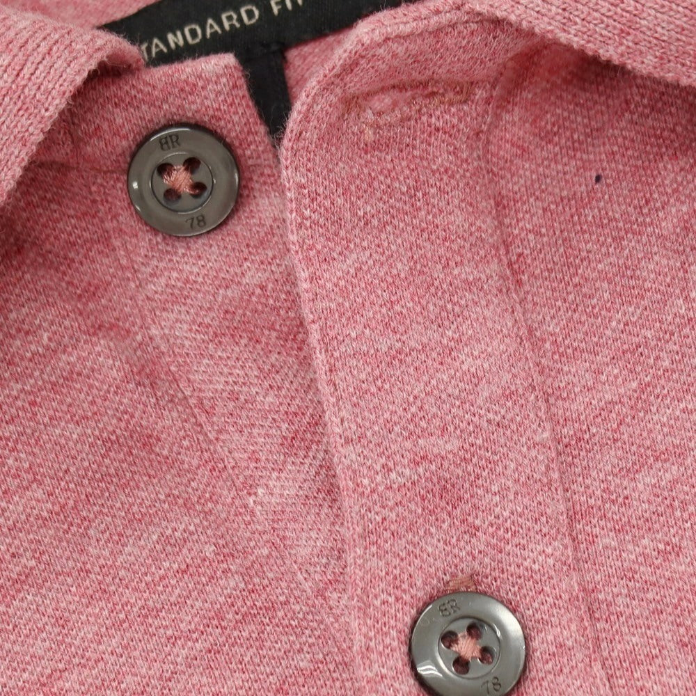 【中古】バナナリパブリック Banana Republic NEW ORGANIC BRANDED PIQUE POLO コットンポリウレタン 半袖ポロシャツ ピンク【サイズL】【 状態ランクB 】【 メンズ 】