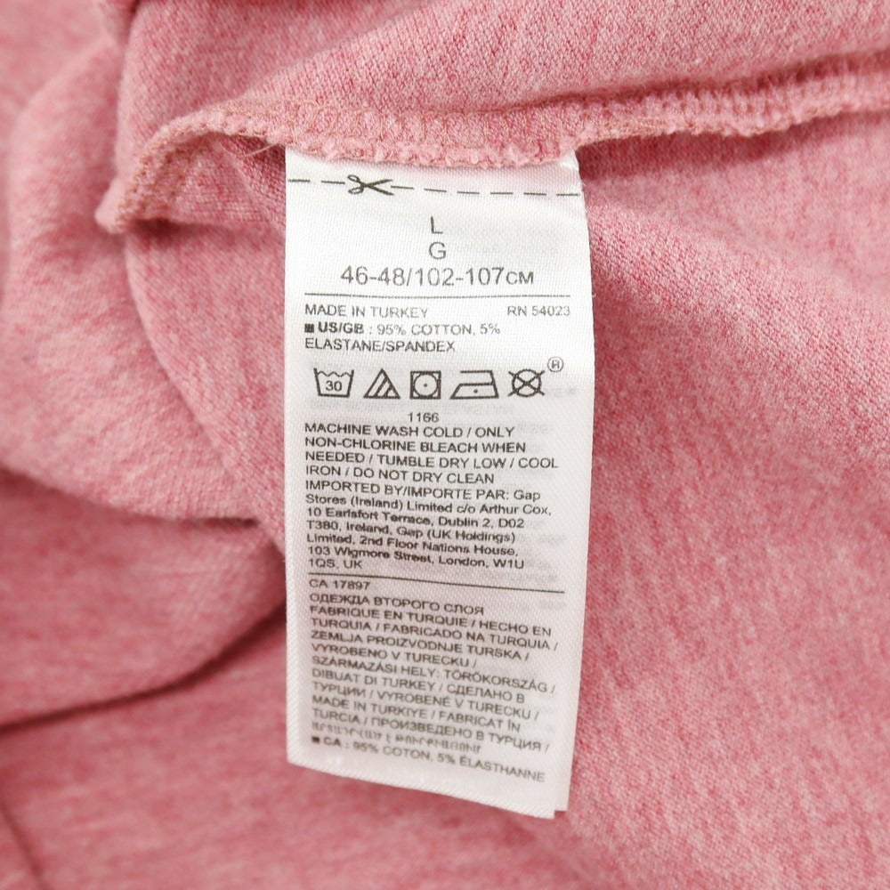 【中古】バナナリパブリック Banana Republic NEW ORGANIC BRANDED PIQUE POLO コットンポリウレタン 半袖ポロシャツ ピンク【サイズL】【 状態ランクB 】【 メンズ 】