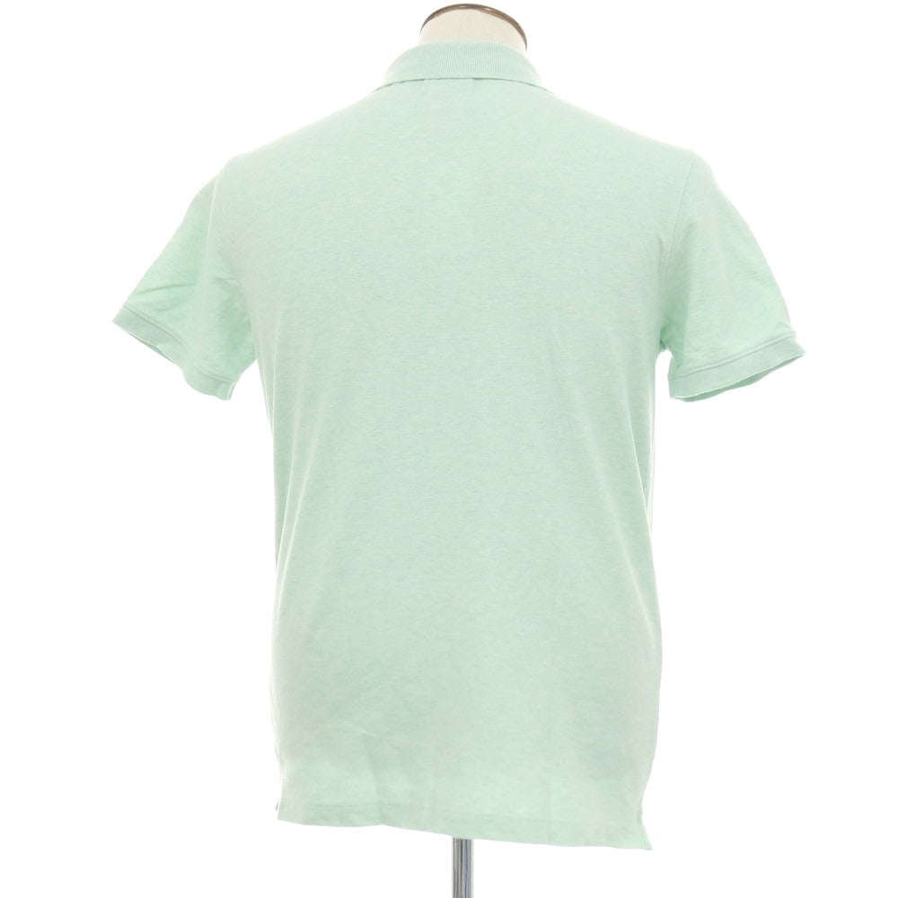 【中古】バナナリパブリック Banana Republic NEW ORGANIC BRANDED PIQUE POLO コットンポリウレタン 半袖ポロシャツ ミントグリーン【サイズL】【 状態ランクB 】【 メンズ 】