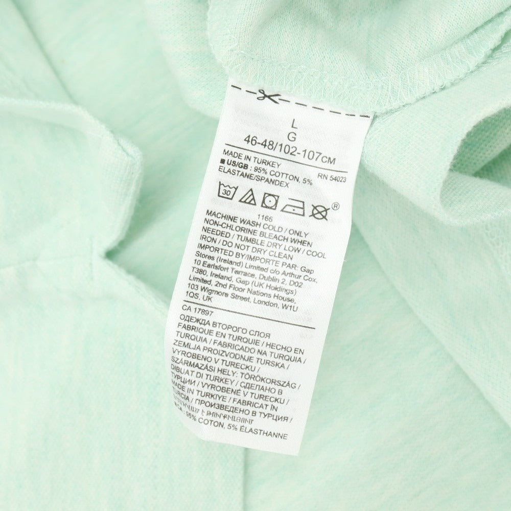 【中古】バナナリパブリック Banana Republic NEW ORGANIC BRANDED PIQUE POLO コットンポリウレタン 半袖ポロシャツ ミントグリーン【サイズL】【 状態ランクB 】【 メンズ 】
