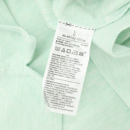 【中古】バナナリパブリック Banana Republic NEW ORGANIC BRANDED PIQUE POLO コットンポリウレタン 半袖ポロシャツ ミントグリーン【サイズL】【 状態ランクB 】【 メンズ 】