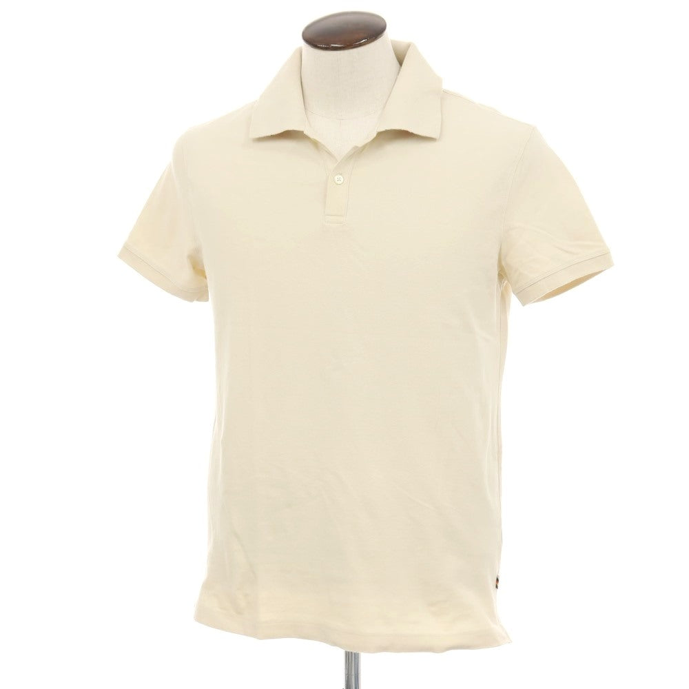 【中古】バナナリパブリック Banana Republic コットンポリウレタン 半袖ポロシャツ ベージュ【サイズL】【 状態ランクB 】【 メンズ 】