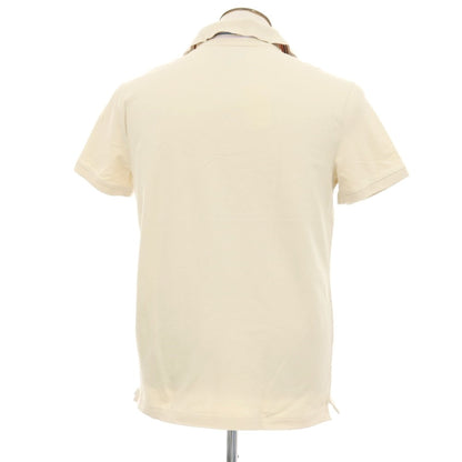 【中古】バナナリパブリック Banana Republic コットンポリウレタン 半袖ポロシャツ ベージュ【サイズL】【 状態ランクB 】【 メンズ 】