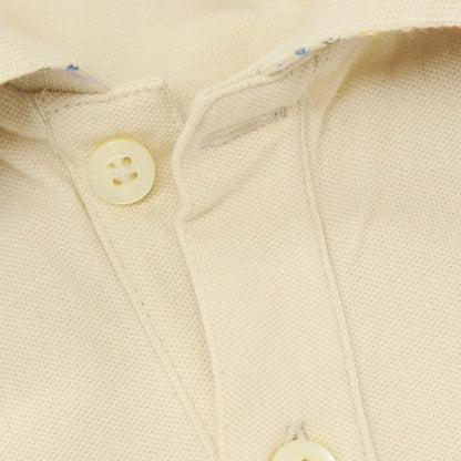 【中古】バナナリパブリック Banana Republic コットンポリウレタン 半袖ポロシャツ ベージュ【サイズL】【 状態ランクB 】【 メンズ 】