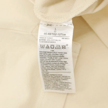 【中古】バナナリパブリック Banana Republic コットンポリウレタン 半袖ポロシャツ ベージュ【サイズL】【 状態ランクB 】【 メンズ 】