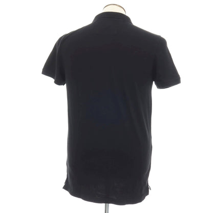 【中古】バナナリパブリック Banana Republic ST BRANDED PIQ コットンポリウレタン 半袖ポロシャツ ブラック【サイズL】【 状態ランクB 】【 メンズ 】