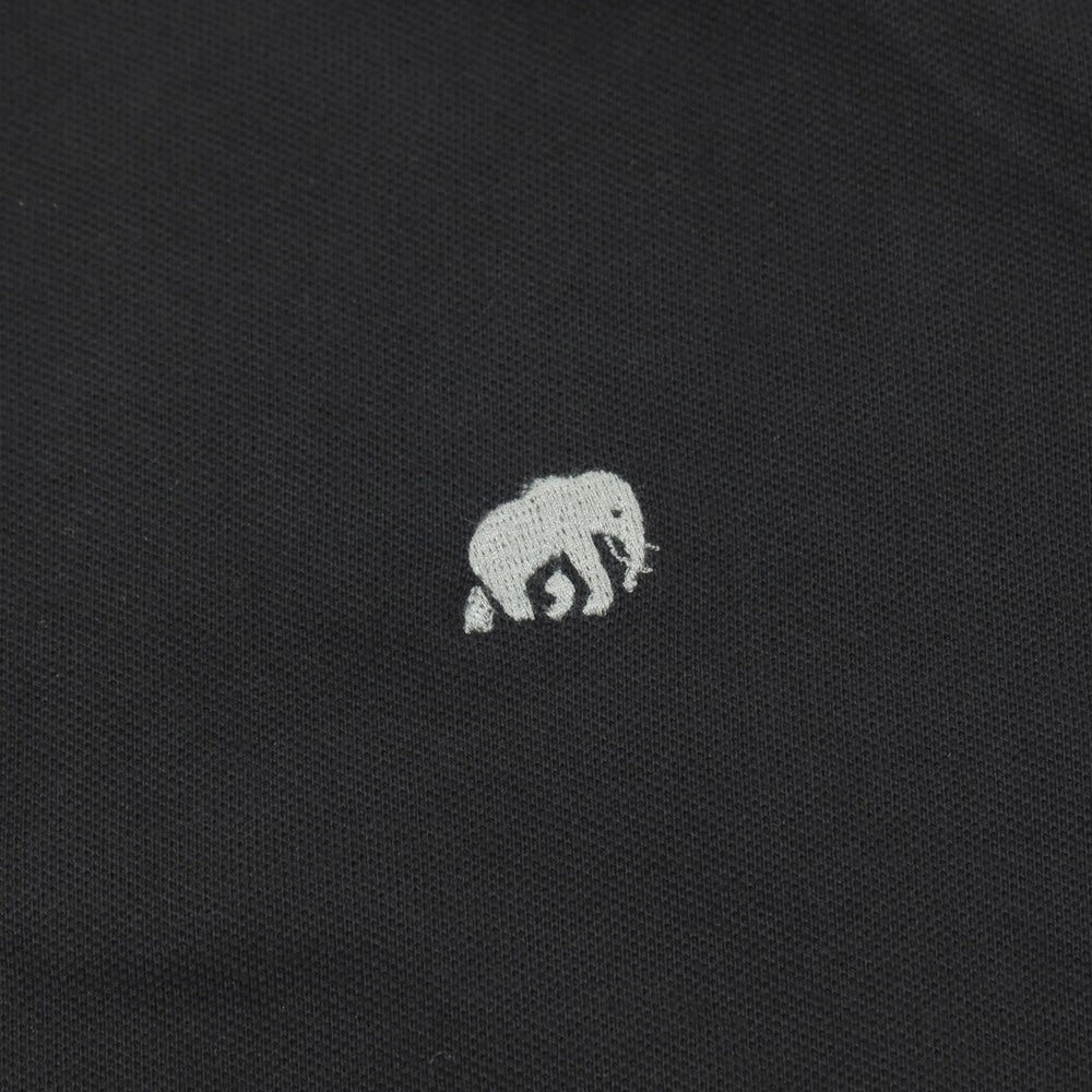 【中古】バナナリパブリック Banana Republic ST BRANDED PIQ コットンポリウレタン 半袖ポロシャツ ブラック【サイズL】【 状態ランクB 】【 メンズ 】