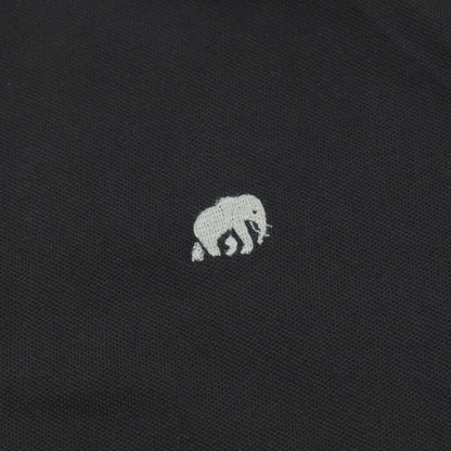 【中古】バナナリパブリック Banana Republic ST BRANDED PIQ コットンポリウレタン 半袖ポロシャツ ブラック【サイズL】【 状態ランクB 】【 メンズ 】