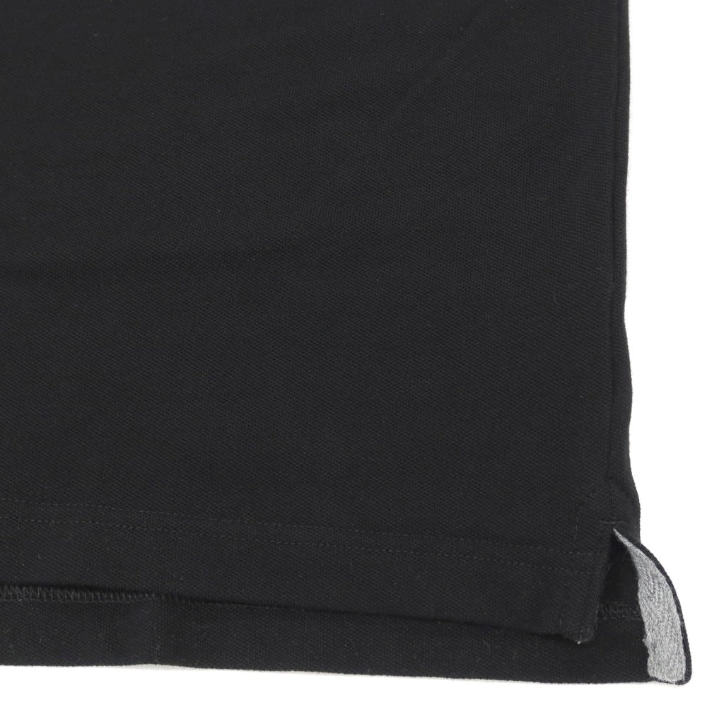 【中古】バナナリパブリック Banana Republic ST BRANDED PIQ コットンポリウレタン 半袖ポロシャツ ブラック【サイズL】【 状態ランクB 】【 メンズ 】
