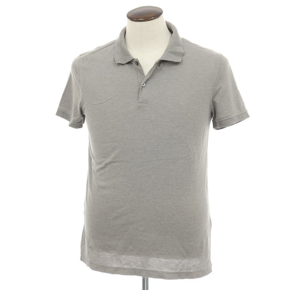 【中古】バナナリパブリック Banana Republic コットン 半袖ポロシャツ グレー【サイズL】【 状態ランクB 】【 メンズ 】