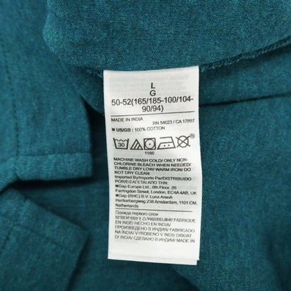【中古】バナナリパブリック Banana Republic LUXURY TOUCH コットン 半袖ポロシャツ グリーン【サイズL】【 状態ランクB 】【 メンズ 】
