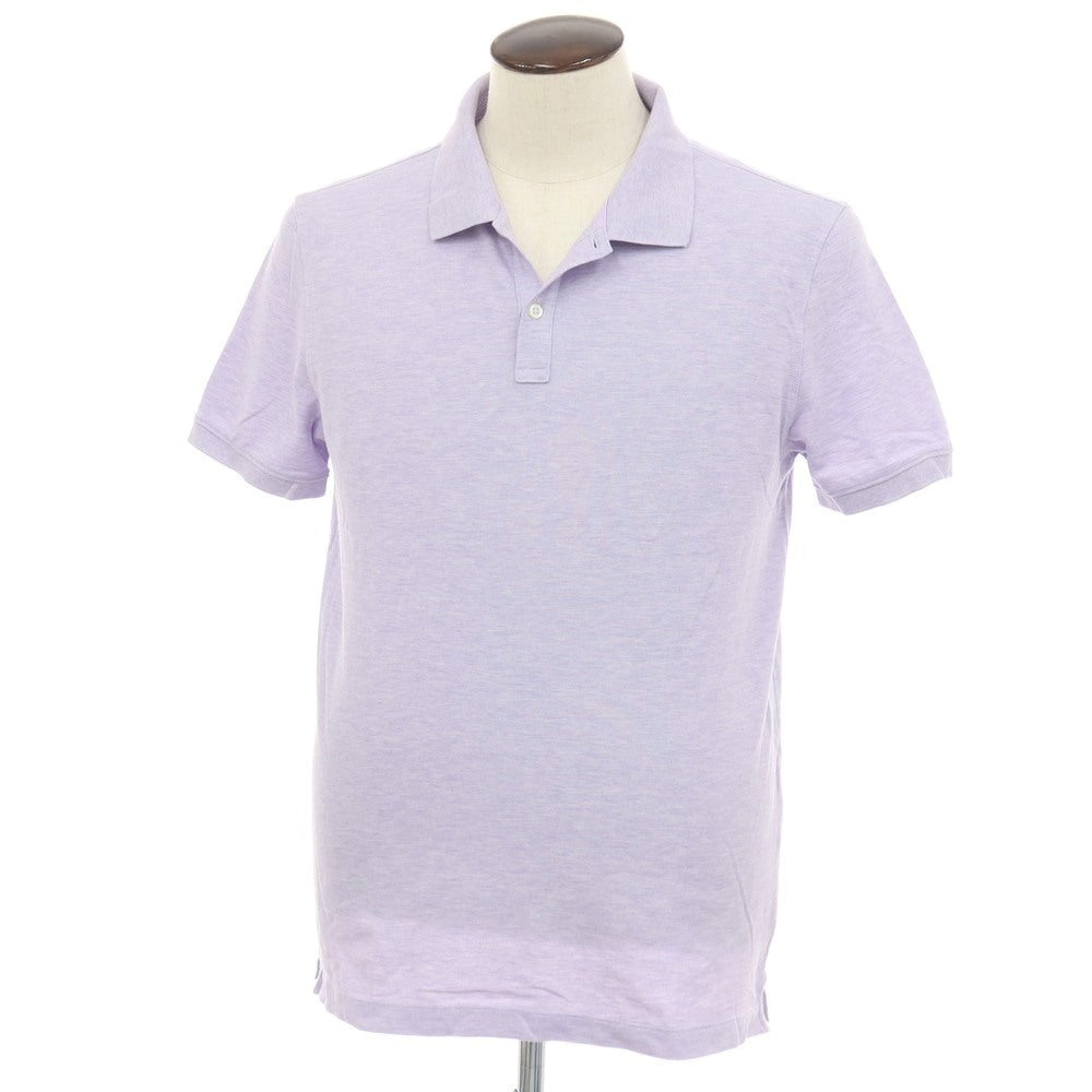 【中古】バナナリパブリック Banana Republic CORE TEMP コットンポリエステル 半袖ポロシャツ ライトパープル【サイズL】【 状態ランクB 】【 メンズ 】