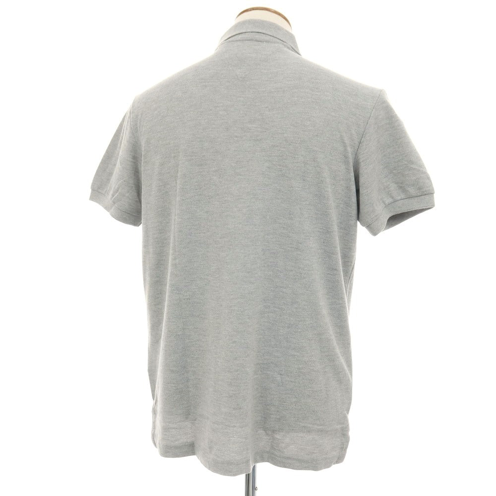 【中古】トミーヒルフィガー TOMMY HILFIGER コットン 鹿の子 半袖ポロシャツ グレー【サイズM】【 状態ランクB 】【 メンズ 】