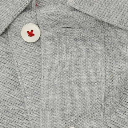 【中古】トミーヒルフィガー TOMMY HILFIGER コットン 鹿の子 半袖ポロシャツ グレー【サイズM】【 状態ランクB 】【 メンズ 】