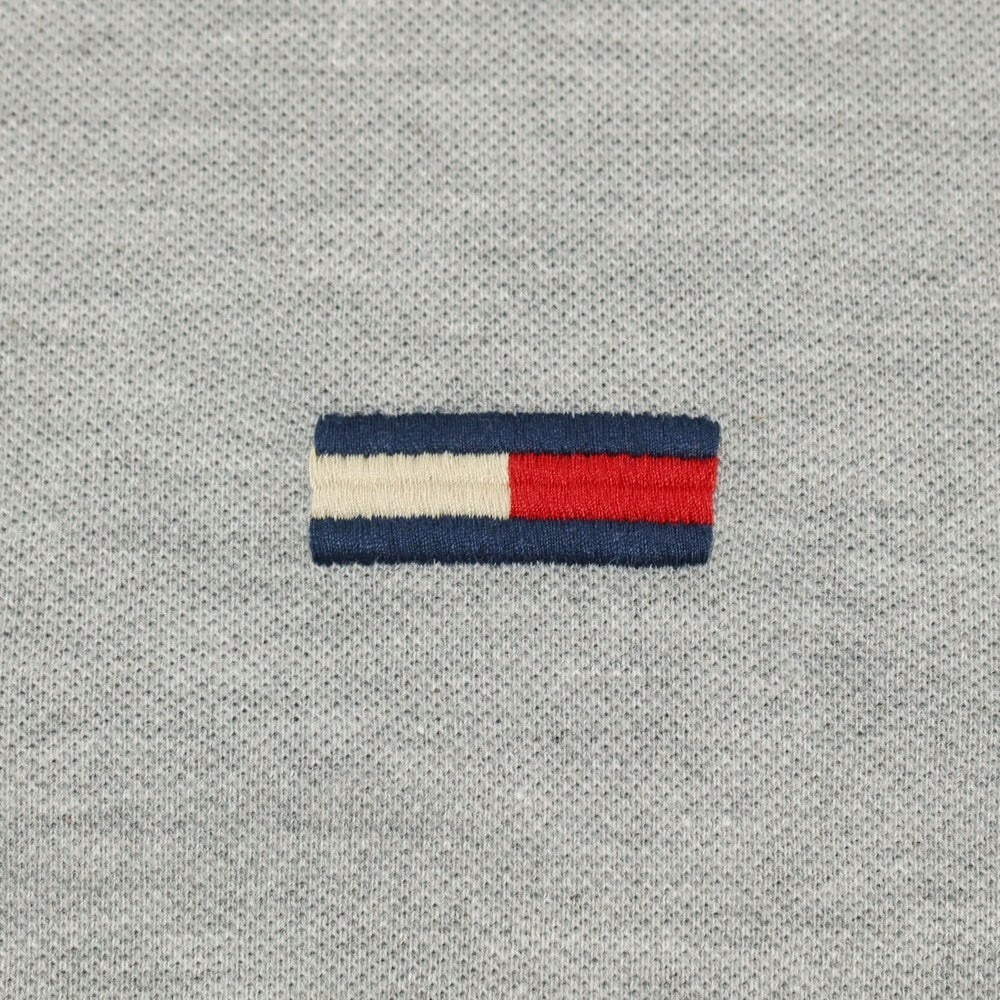 【中古】トミーヒルフィガー TOMMY HILFIGER コットン 鹿の子 半袖ポロシャツ グレー【サイズM】【 状態ランクB 】【 メンズ 】