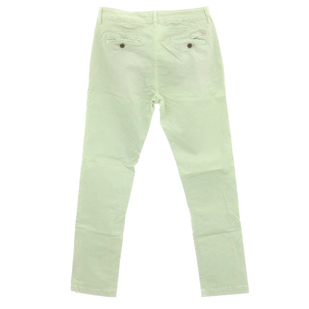 【中古】ペペ ジーンズ Pepe Jeans ストレッチ コットン カジュアルスラックスパンツ ライトグリーン【サイズ33】【 状態ランクC 】【 メンズ 】