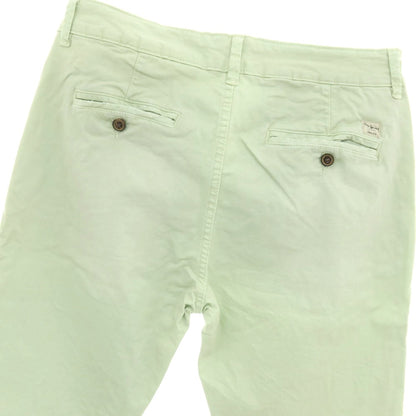 【中古】ペペ ジーンズ Pepe Jeans ストレッチ コットン カジュアルスラックスパンツ ライトグリーン【サイズ33】【 状態ランクC 】【 メンズ 】