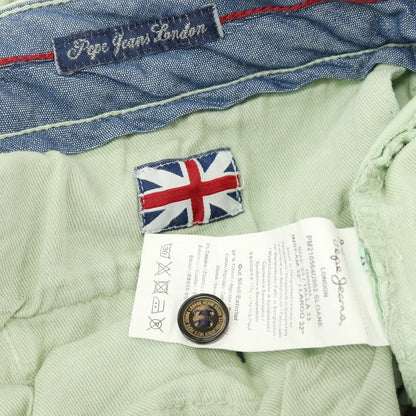 【中古】ペペ ジーンズ Pepe Jeans ストレッチ コットン カジュアルスラックスパンツ ライトグリーン【サイズ33】【 状態ランクC 】【 メンズ 】