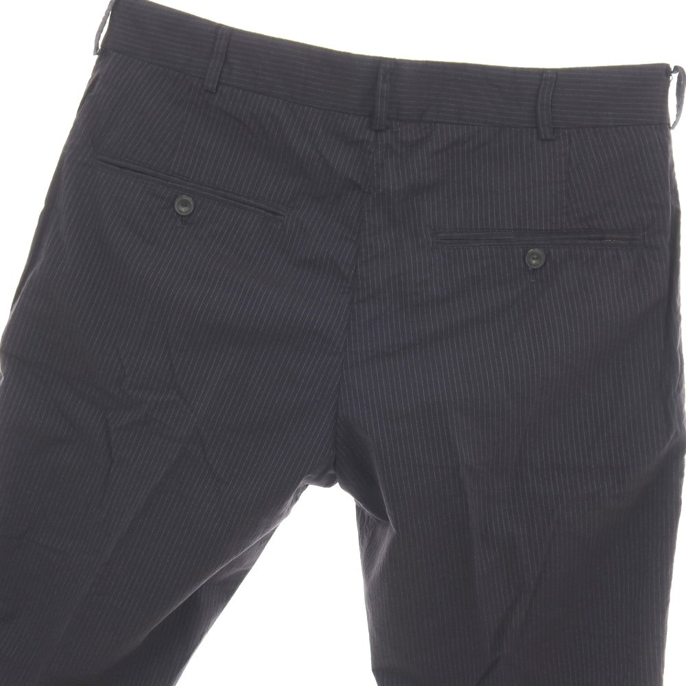 【中古】ディーゼル DIESEL Black Gold コットン ストライプ カジュアルスラックスパンツ ネイビー【サイズ32】【 状態ランクB 】【 メンズ 】