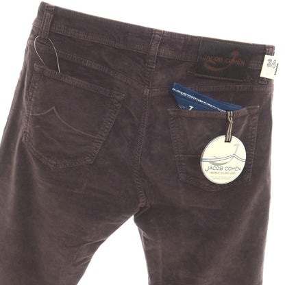 【中古】ヤコブコーエン JACOB COHEN PW622 ストレッチ コットン 細畝 コーデュロイパンツ ダークパープル【サイズ34】【 状態ランクA 】【 メンズ 】
