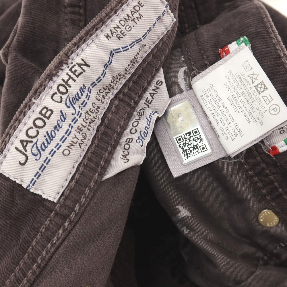 【中古】ヤコブコーエン JACOB COHEN PW622 ストレッチ コットン 細畝 コーデュロイパンツ ダークパープル【サイズ34】【 状態ランクA 】【 メンズ 】