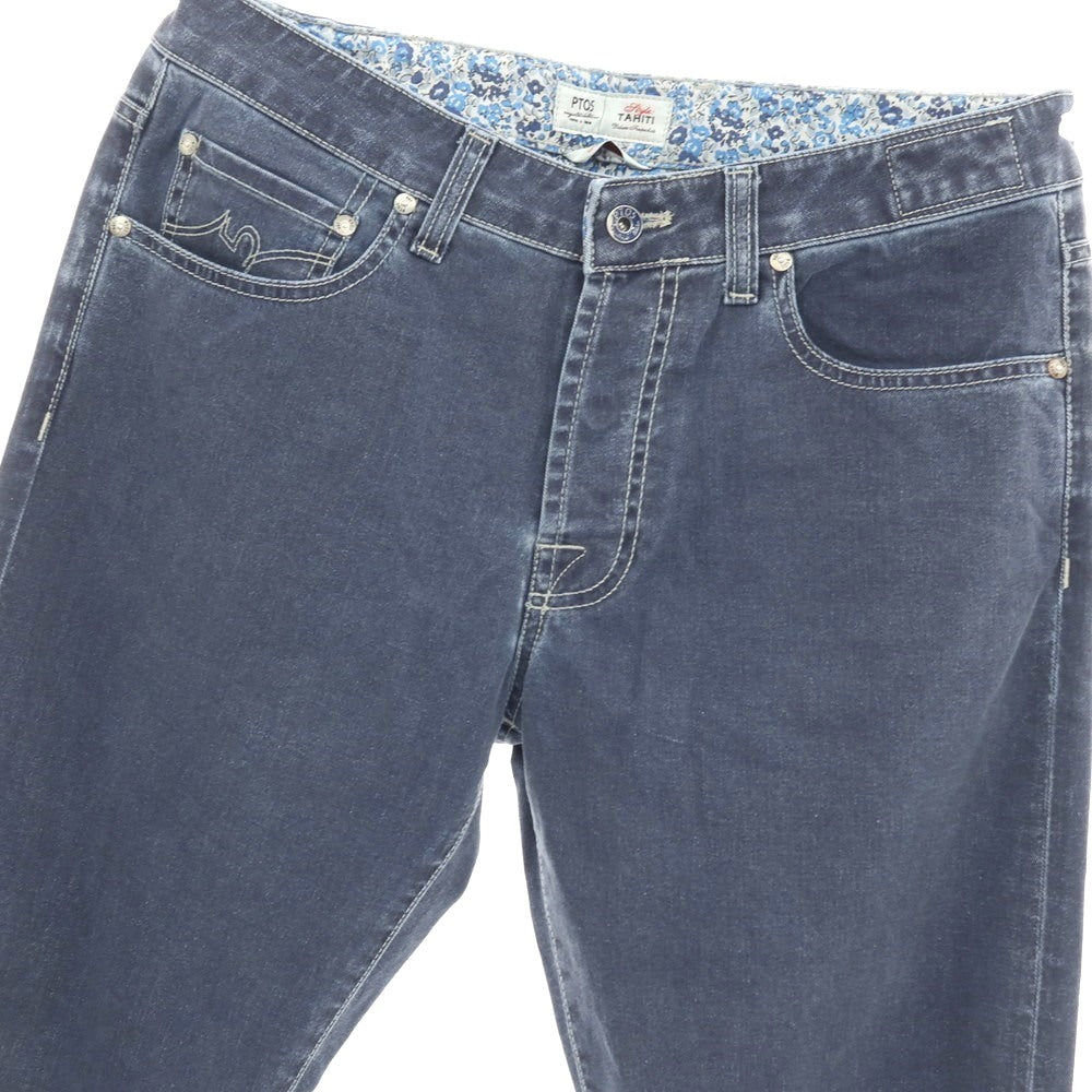 【中古】【未使用】ピーティーゼロチンクエ PT05 TAHITI ストレッチ コットン デニムパンツ ネイビー【サイズ34】【 状態ランクS 】【 メンズ 】
