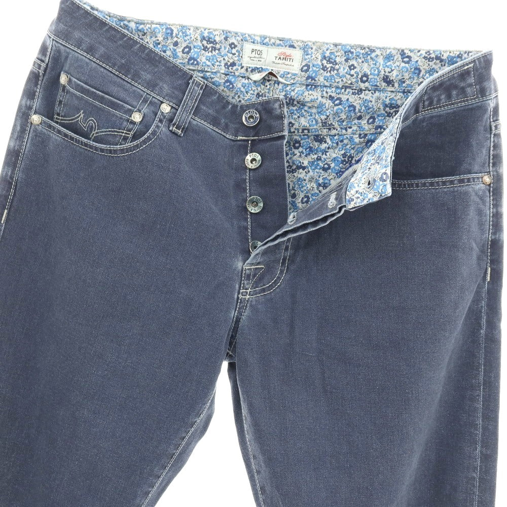 【中古】【未使用】ピーティーゼロチンクエ PT05 TAHITI ストレッチ コットン デニムパンツ ネイビー【サイズ34】【 状態ランクS 】【 メンズ 】