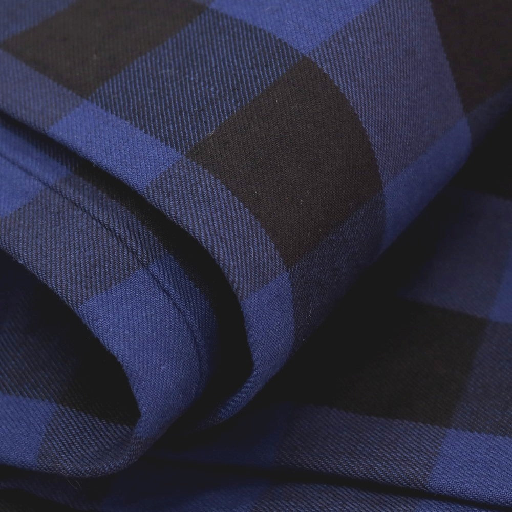 【中古】【未使用】フレッドペリー FRED PERRY コットンポリウレタン チェック 5ポケットパンツ ネイビーxブラック【サイズL】【 状態ランクS 】【 メンズ 】