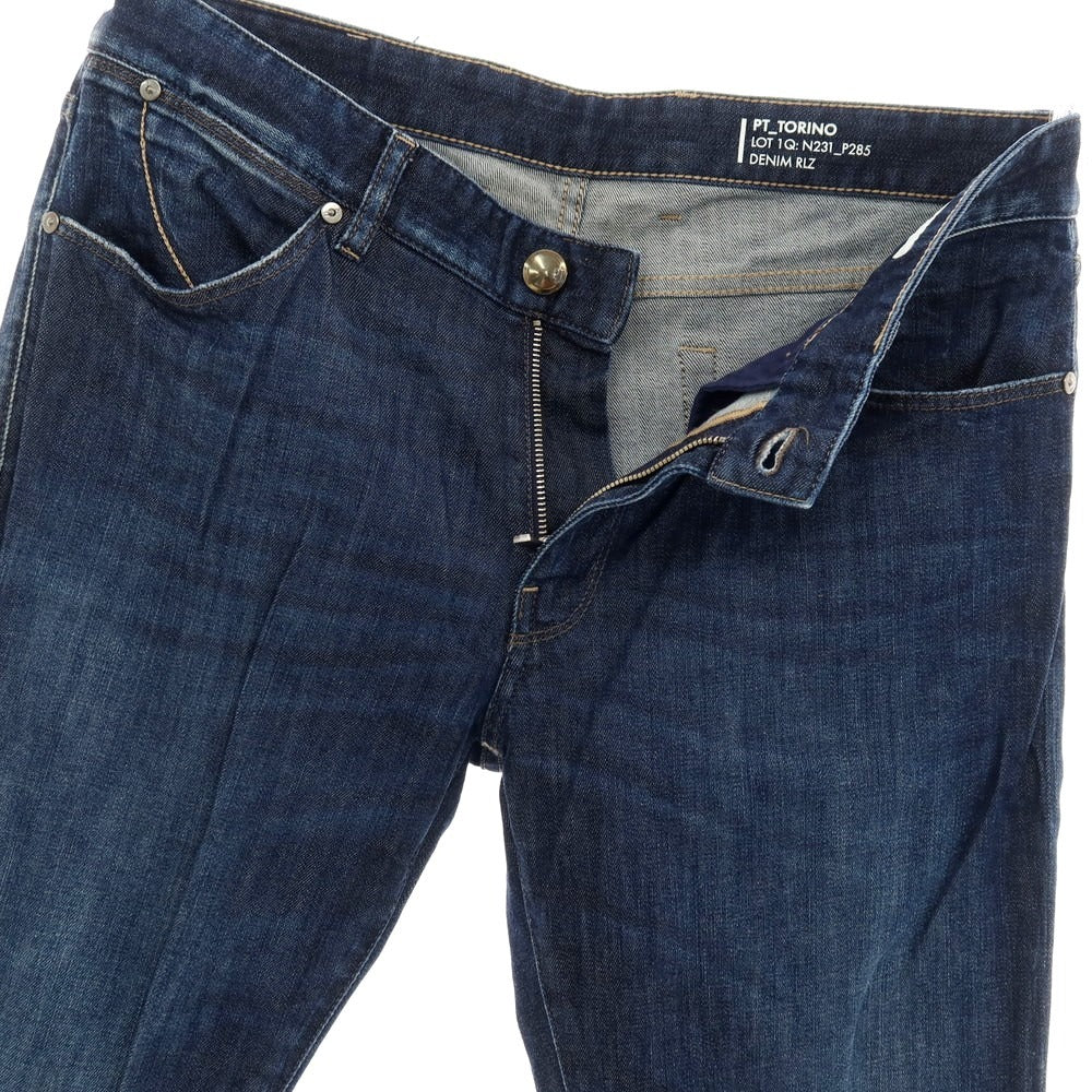 【中古】ピーティートリノ デニム PT TORINO DENIM SWING ストレッチ コットン デニムパンツ ジーンズ ネイビー【サイズ34】【 状態ランクC 】【 メンズ 】