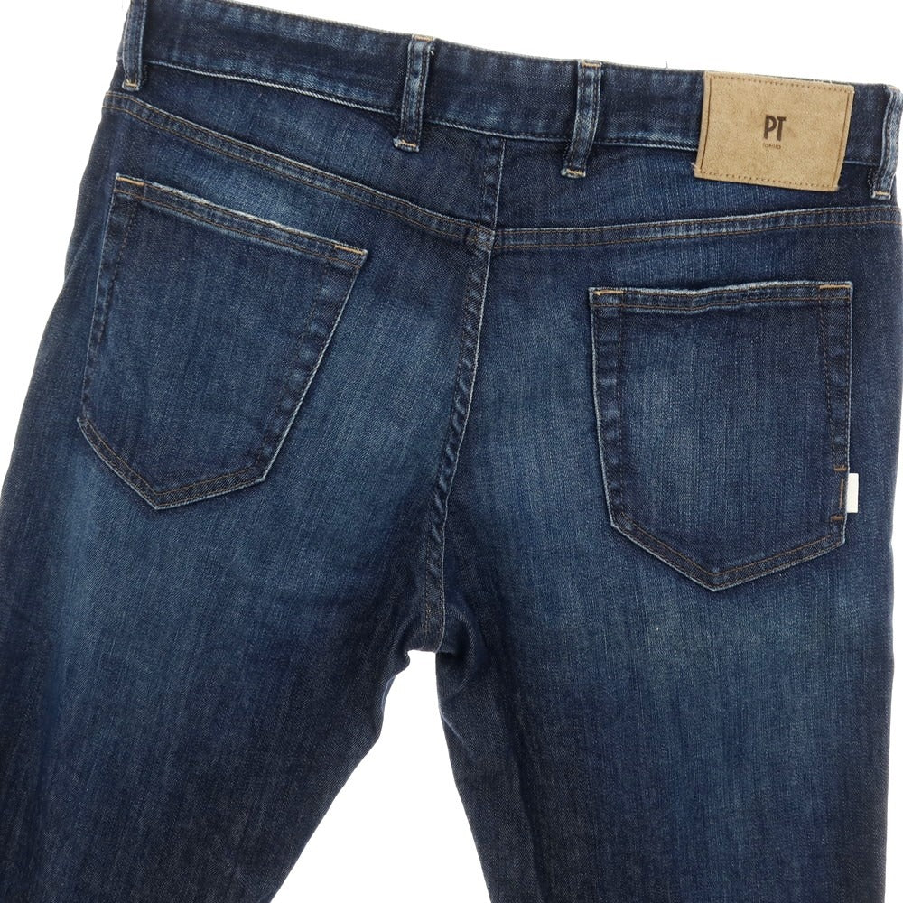【中古】ピーティートリノ デニム PT TORINO DENIM SWING ストレッチ コットン デニムパンツ ジーンズ ネイビー【サイズ34】【 状態ランクC 】【 メンズ 】