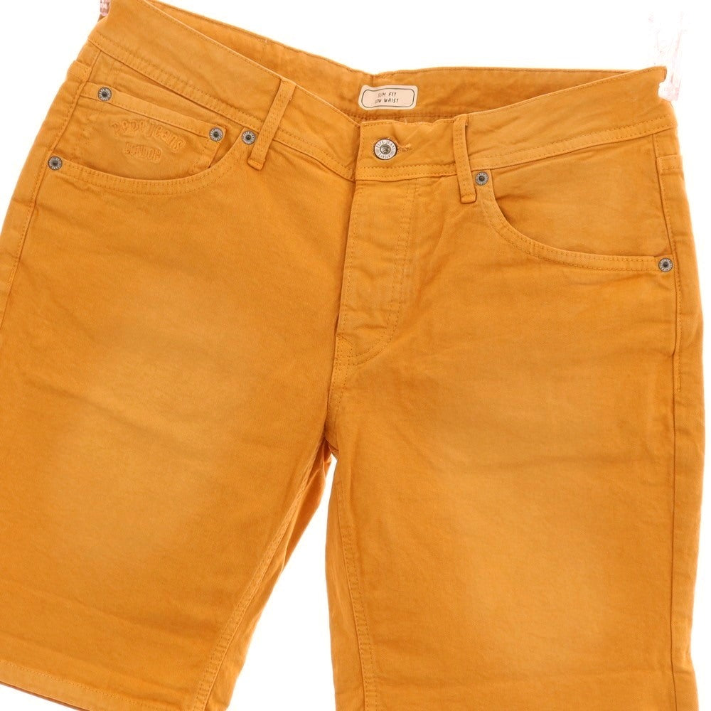 【中古】ペペ ジーンズ Pepe Jeans ストレッチ コットン ショートパンツ オレンジ【サイズ33】【 状態ランクB 】【 メンズ 】