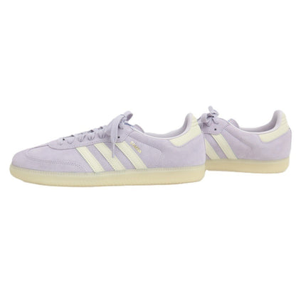 【中古】【未使用】アディダス adidas SAMBA スエード スニーカー ライトパープル【サイズ27.5】【 状態ランクS 】【 メンズ 】