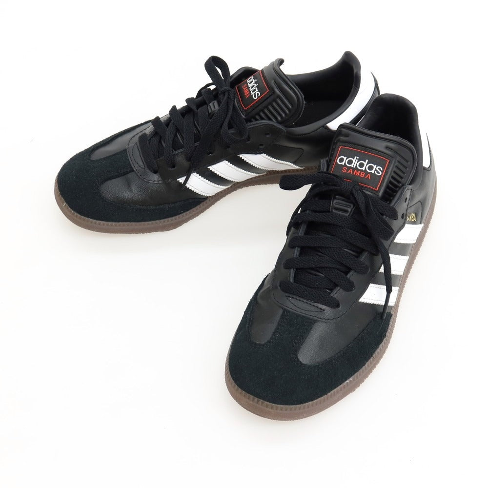 【中古】アディダス adidas SAMBA レザー スエード スニーカー ブラック【サイズ27】【 状態ランクA 】【 メンズ 】