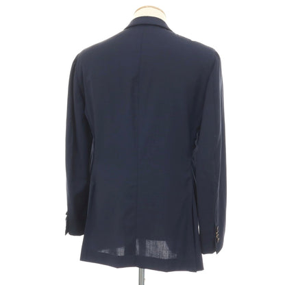 【中古】アルフォンソ シリカ Alfonso Sirica ウール 3B テーラードジャケット ネイビー【サイズ表記なし（S位）】【 状態ランクD 】【 メンズ 】