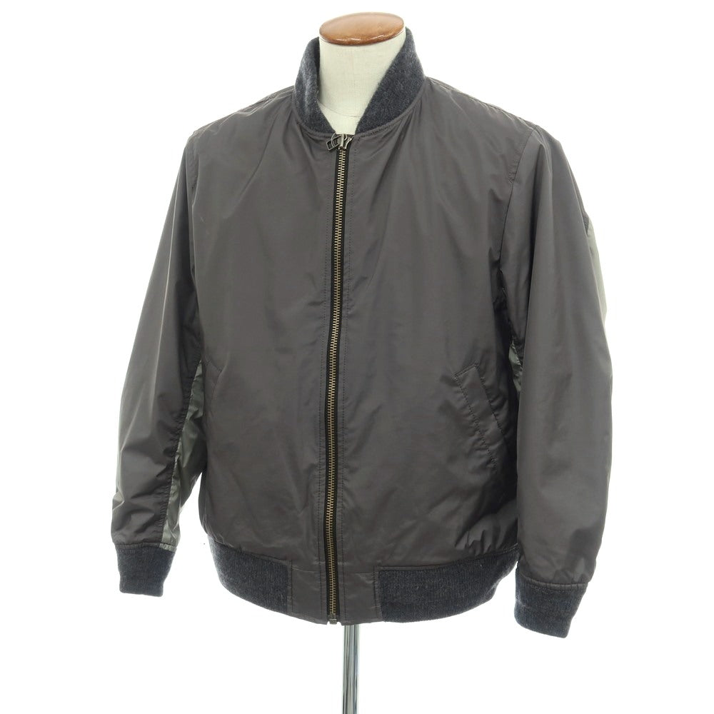 【中古】ビーナッツ BEENUTS リップストップナイロン ISE Tech MA-1 中綿ブルゾン グレー系【サイズ2】【 状態ランクC 】【 メンズ 】